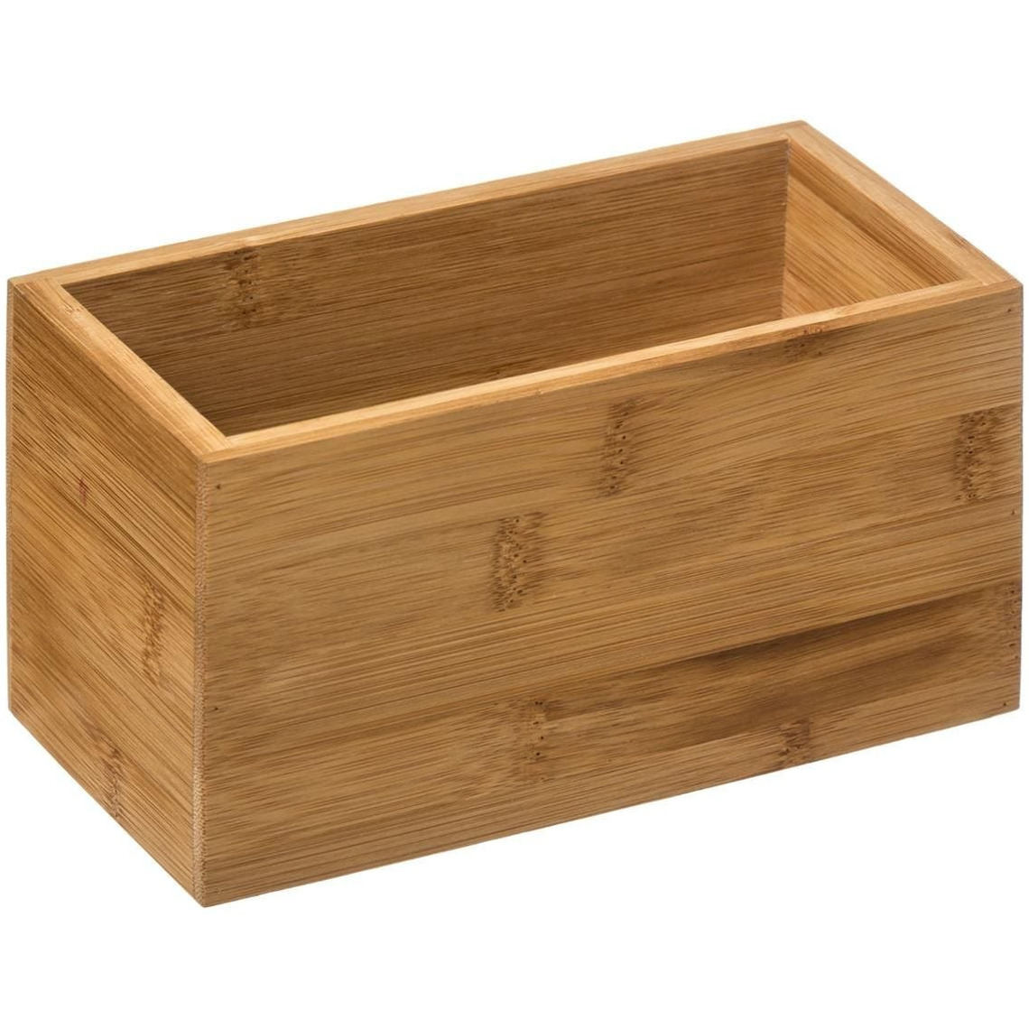Sieraden/make-up houder/box rechthoek 18 x 9 x 9,5 cm van bamboe hout -