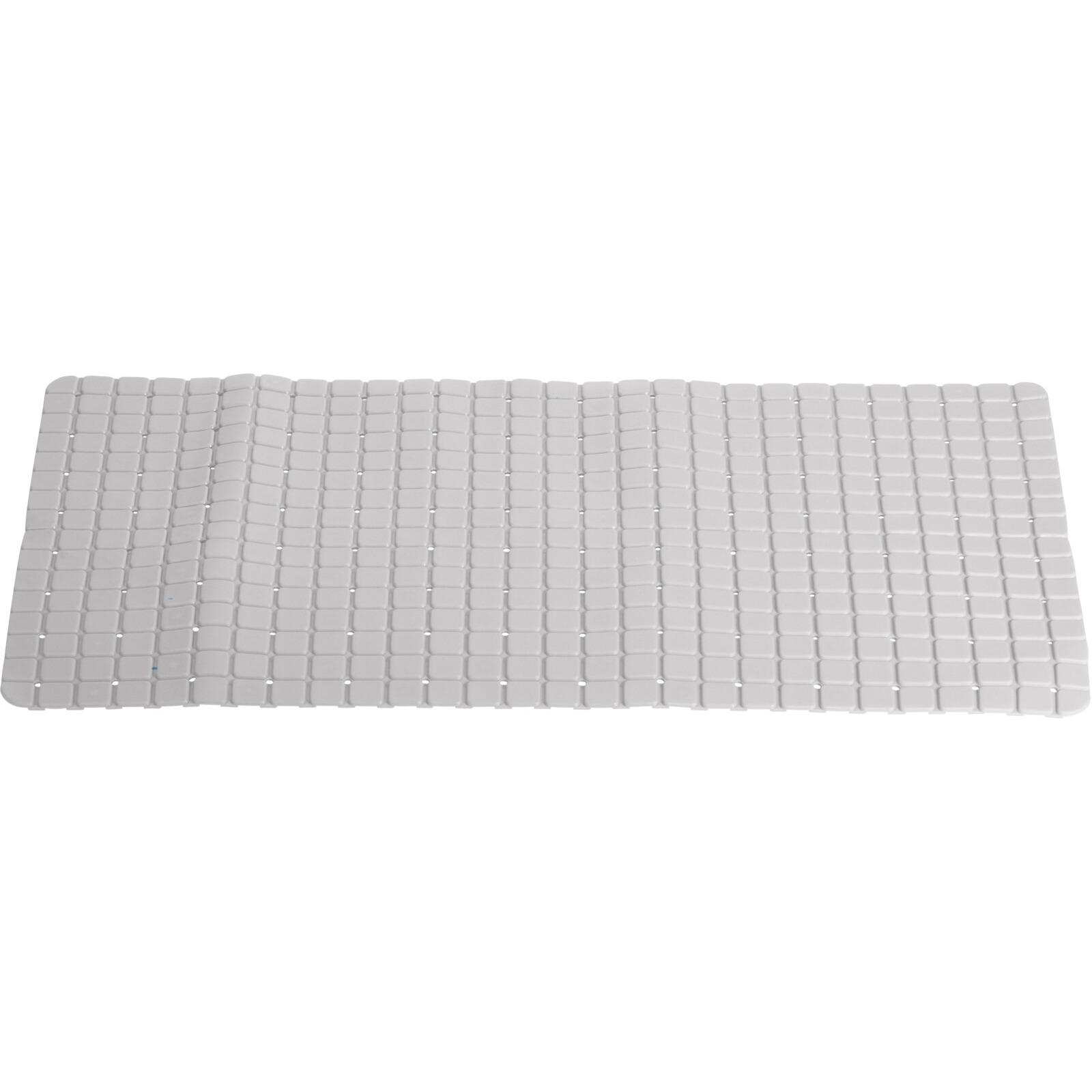Excellent Houseware Badmat - antislip - lichtgrijs - 69 x 39 cm -
