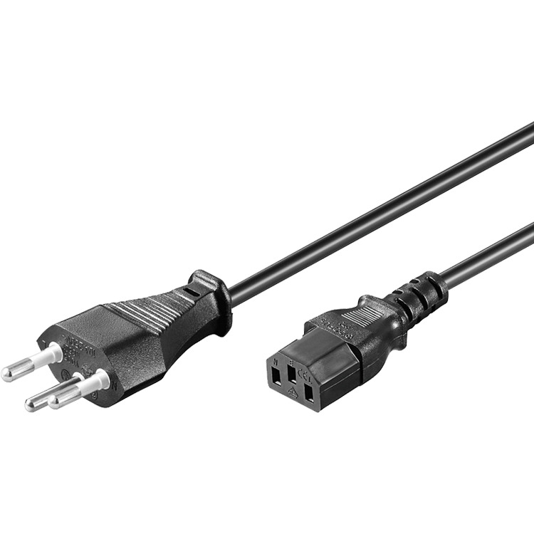 goobay Voedingskabel (Zwitsers) kabel 2 meter, Type J