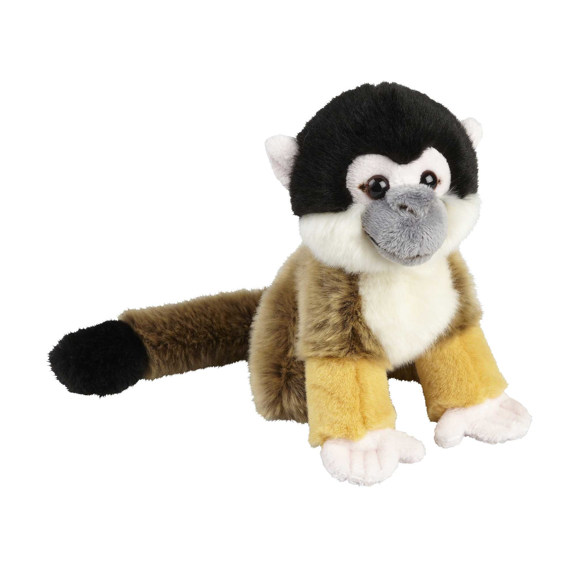 Pluche knuffel dier Squirrel aapje - 18 cm - Speelgoed apen/aapjes knuffelbeesten -