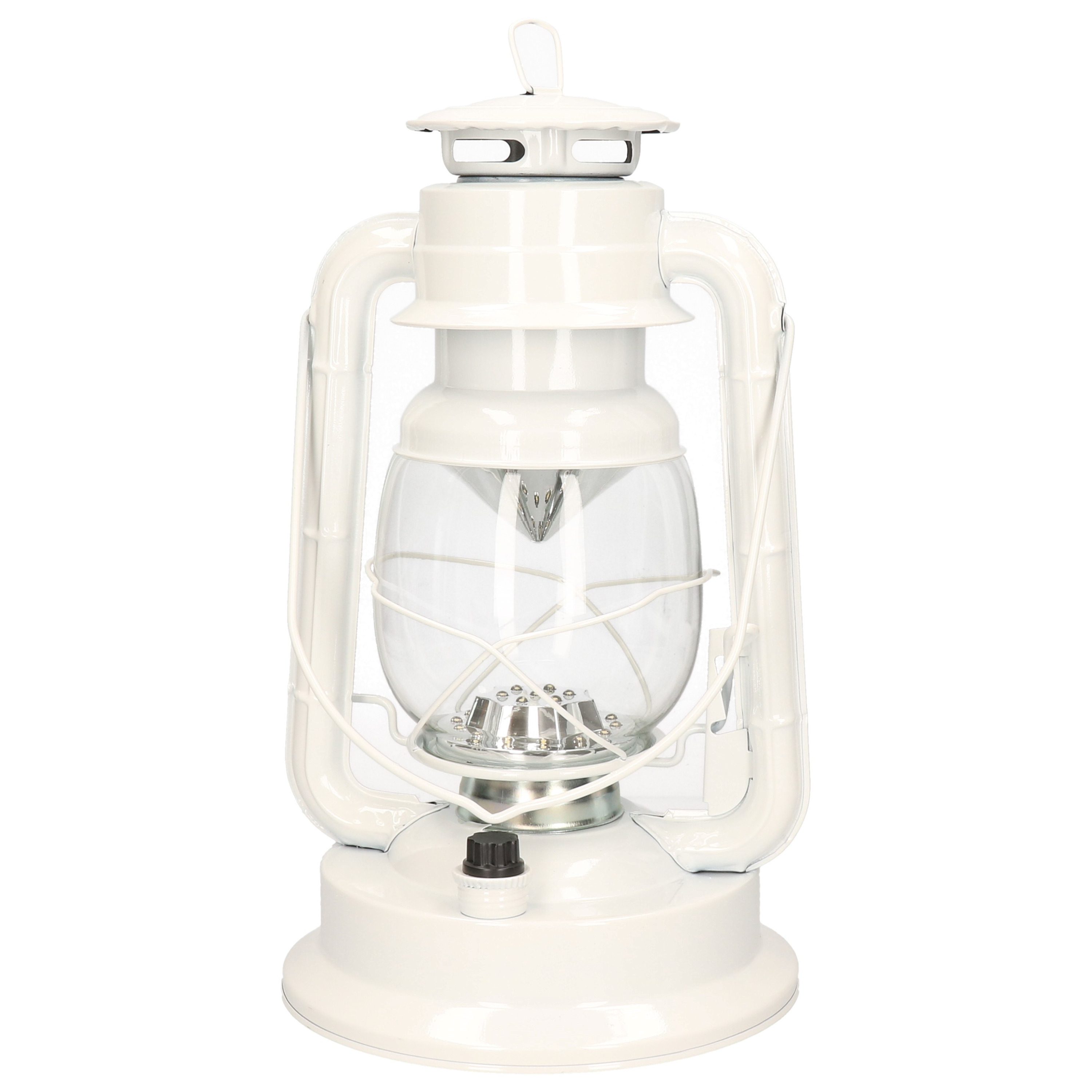 Stormlantaarn - LED licht - wit - 34 cm -