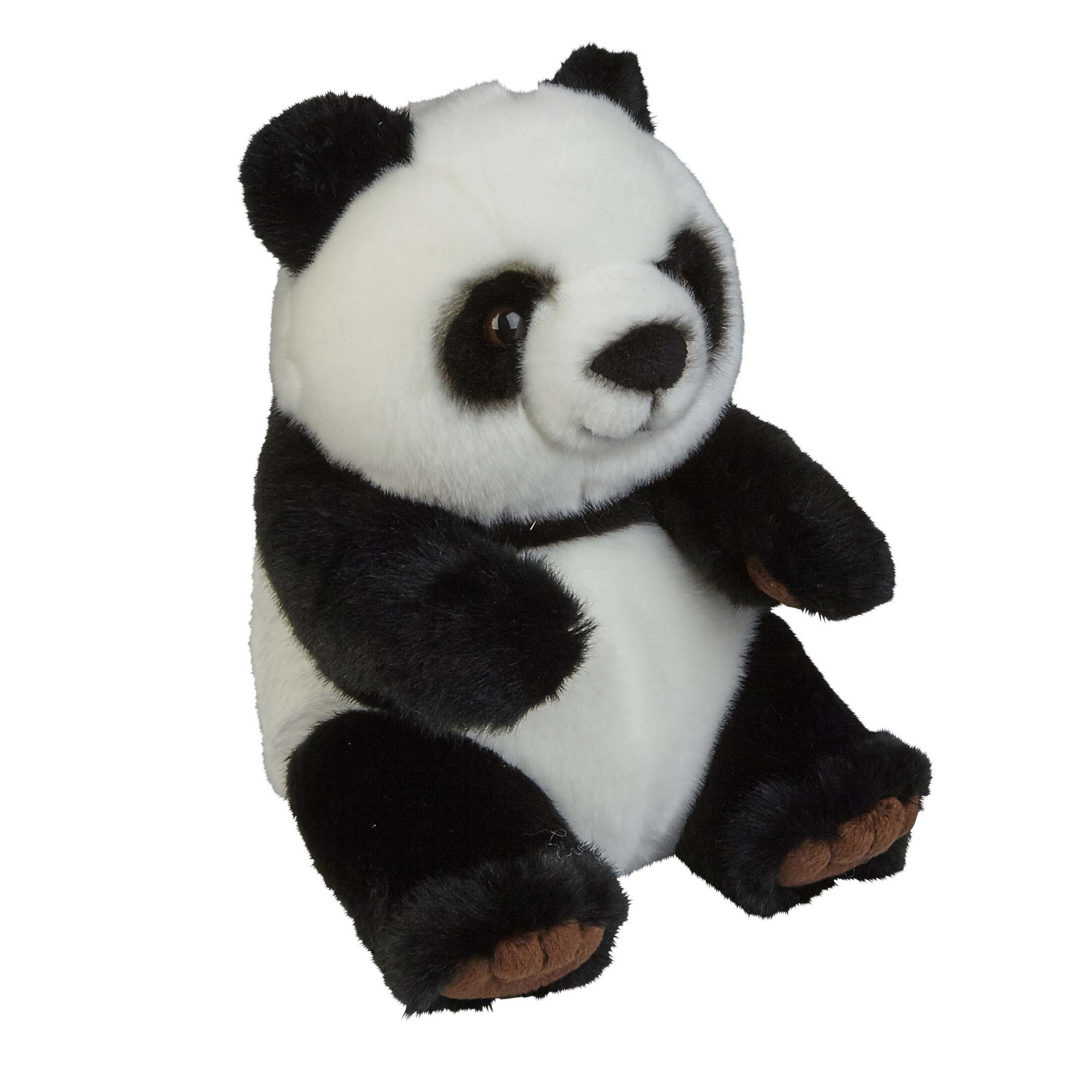 Pluche knuffel dieren zwart/witte panda 28 cm -