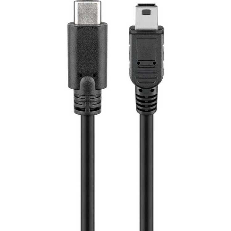 goobay USB-C 2.0 naar Mini USB-B 2.0 adapter 50cm
