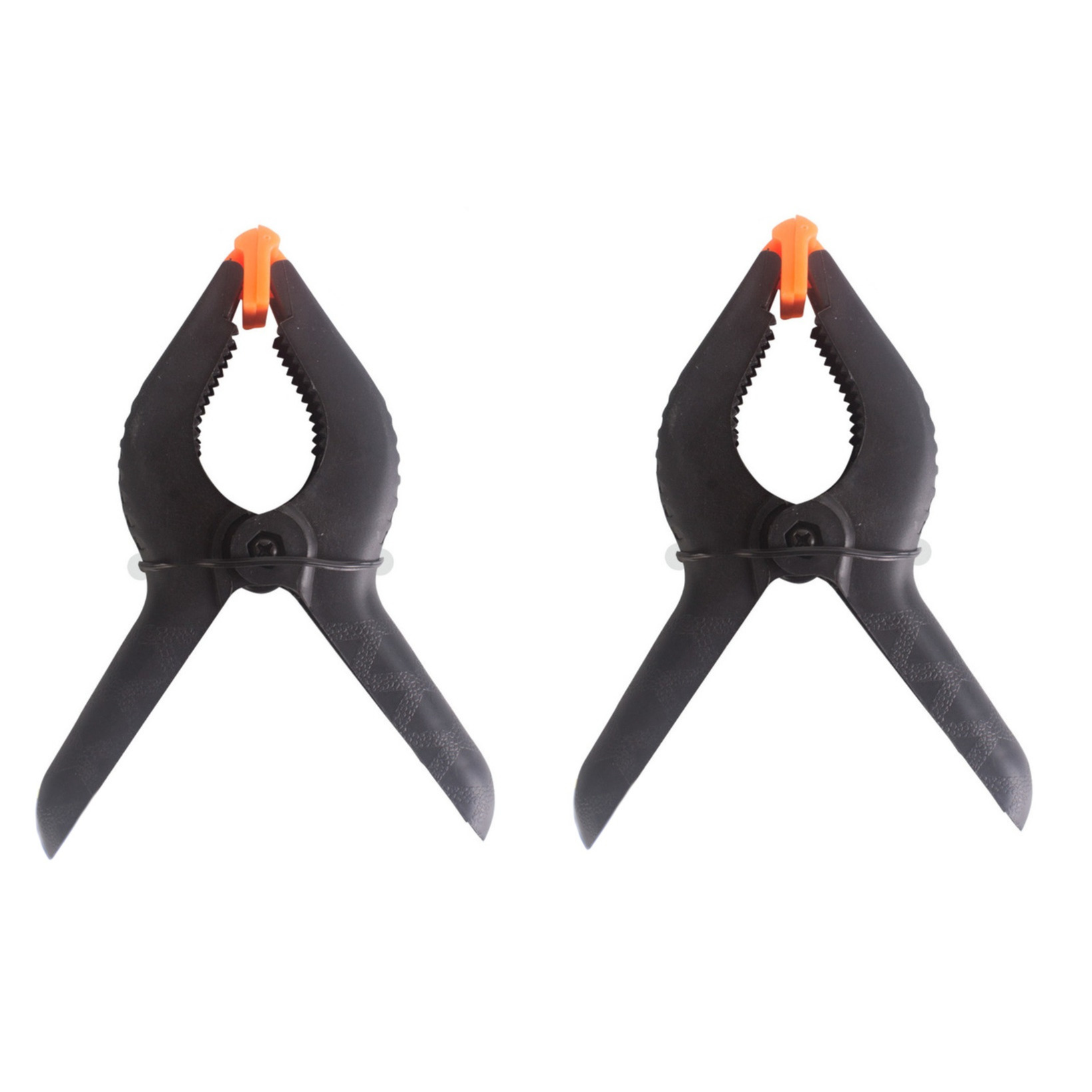 4x Hobby lijmklem / veerklem zwart 15 cm -