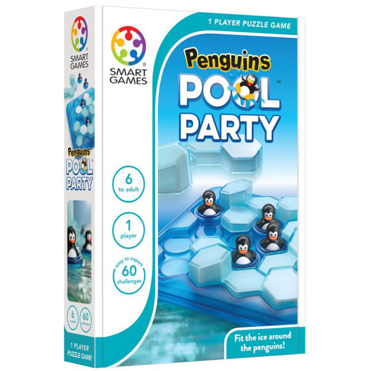 SmartGames Penguins Pool Party leerspel Nederlands, 1 speler, Vanaf 6 jaar, 60 opdrachten