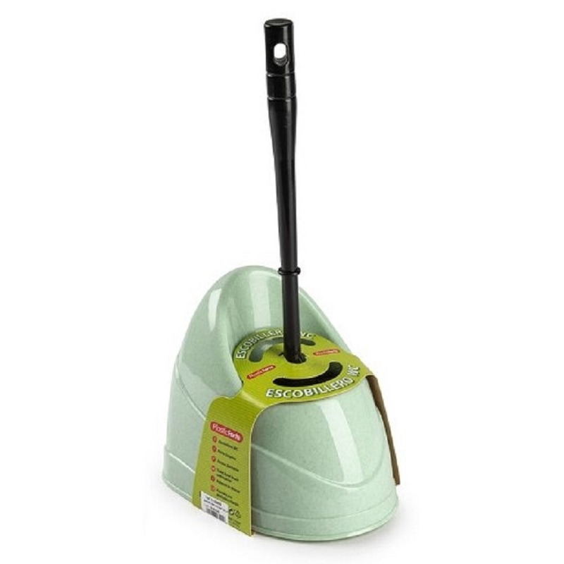 Toiletborstel/wc-borstel met houder 45 cm mint/zwart -