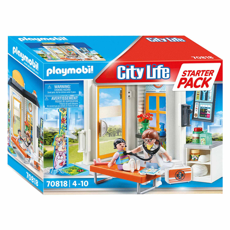 PLAYMOBIL City Life - Starterpack Kinderarts constructiespeelgoed 70818