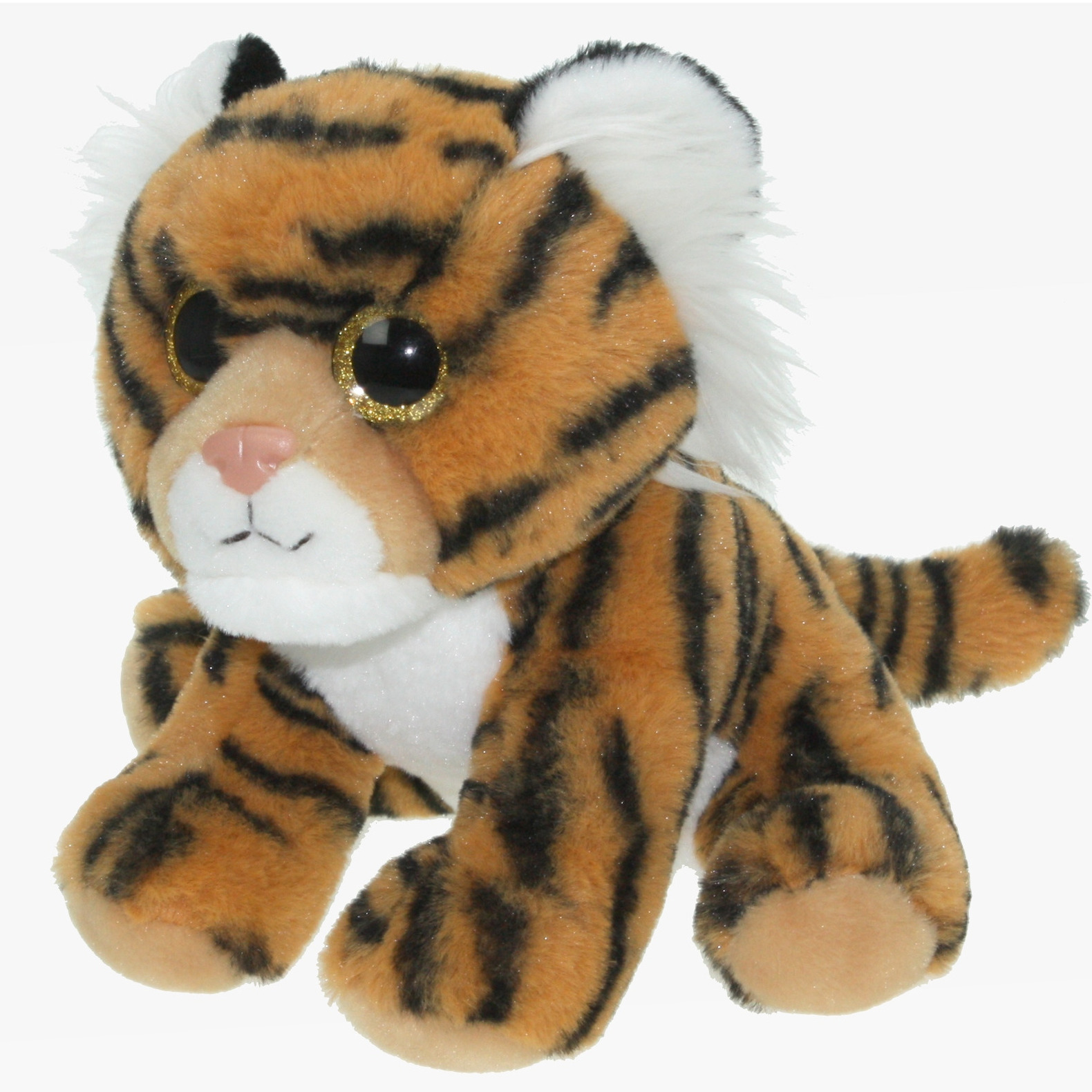 Pluche knuffel dieren bruine Tijger van 25 cm -