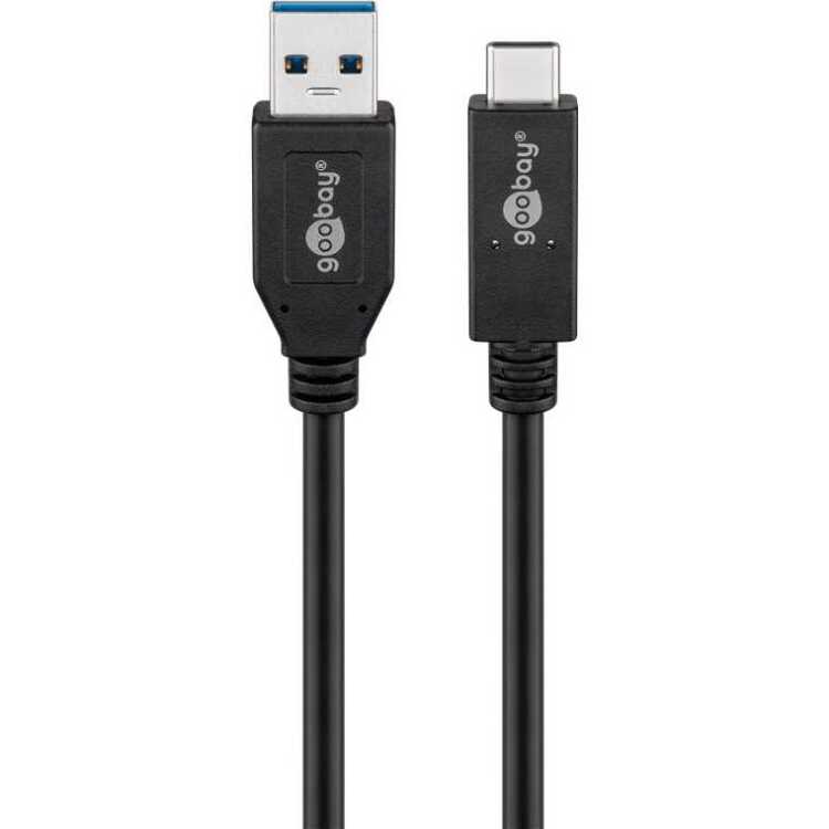 goobay USB-A > USB-C kabel 0,5 meter