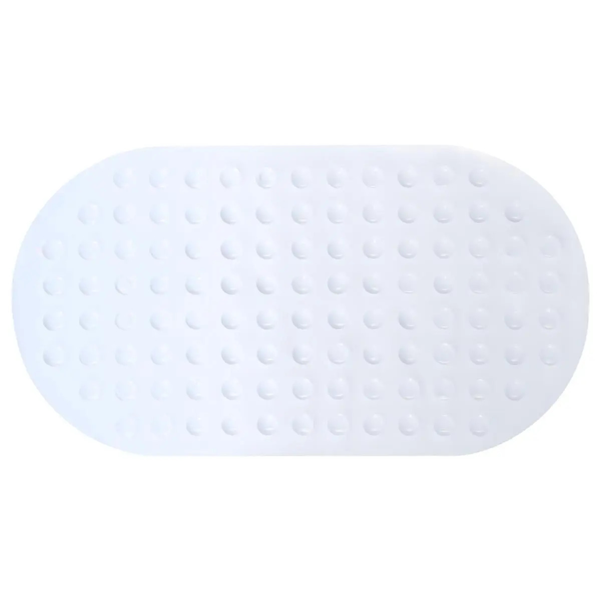Anti-slip badkamer douche/bad mat wit 68 x 37 cm ovaal -