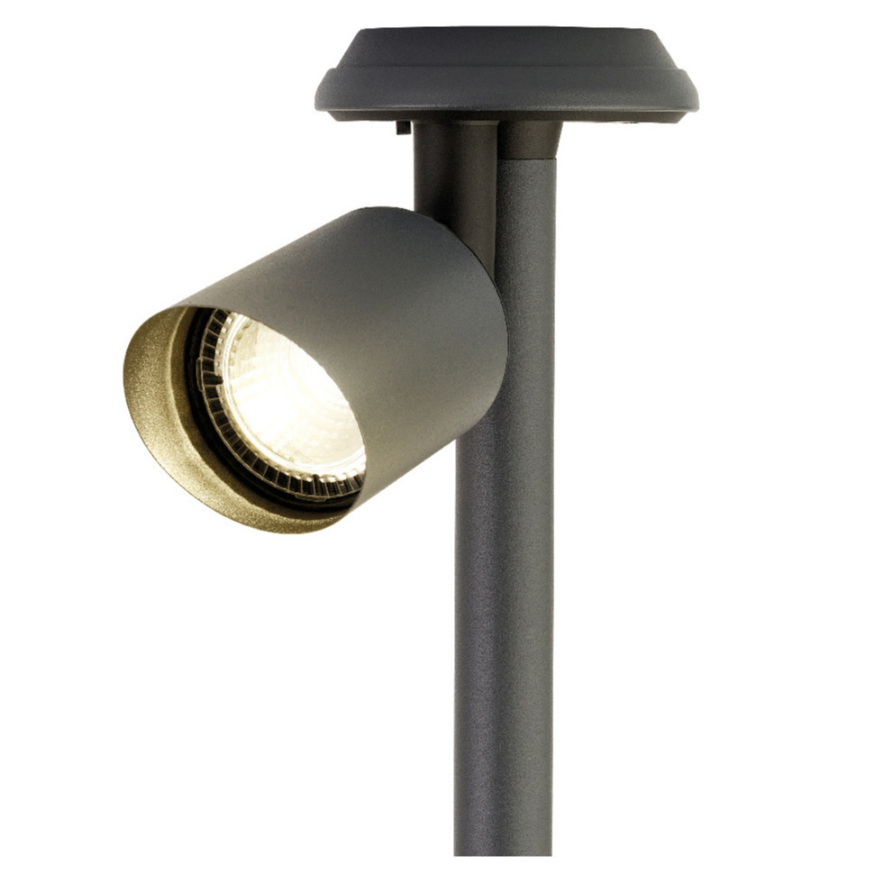 Solar spotlight/tuinpad verlichting op zonne-energie 25 cm -