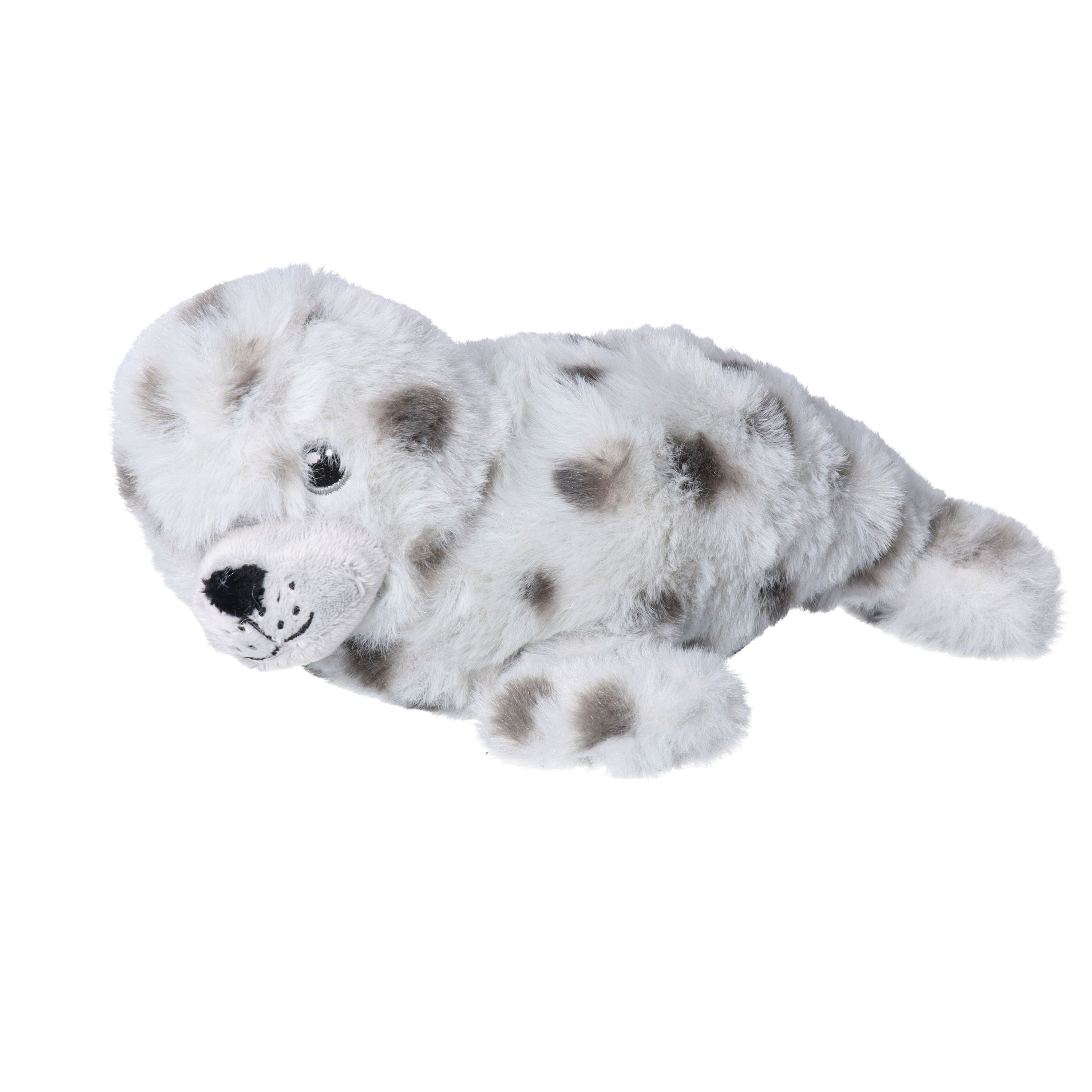 Pluche zeehond knuffel - grijs - 24 cm - Speelgoed knuffeldieren zeehonden -