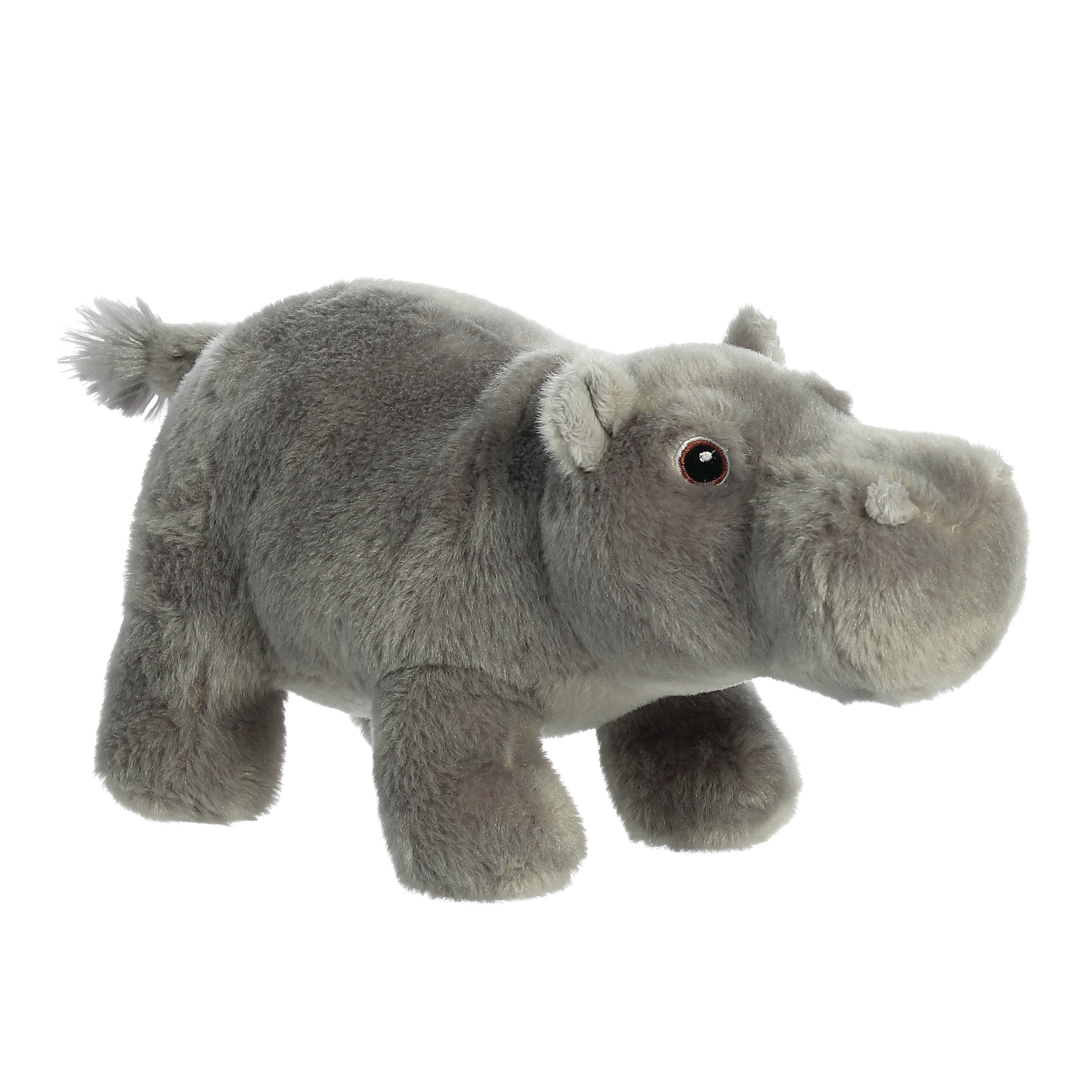 Pluche dieren knuffels nijlpaard van 14 x 27 cm -
