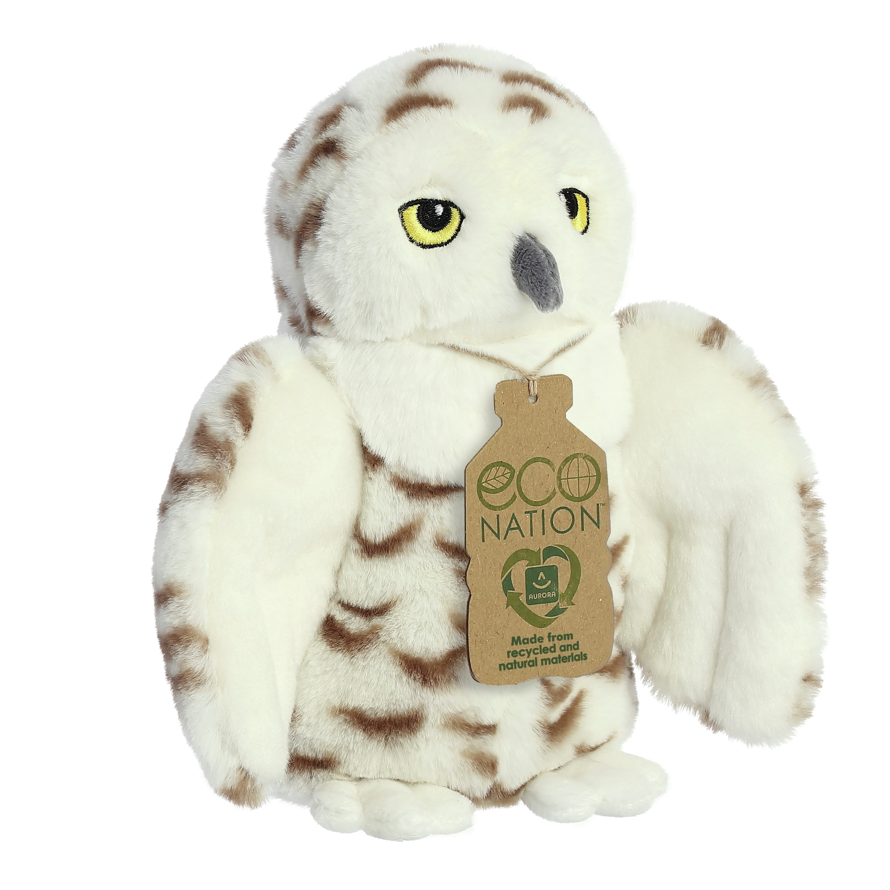 Pluche dieren knuffels sneeuwuil van 20 cm -