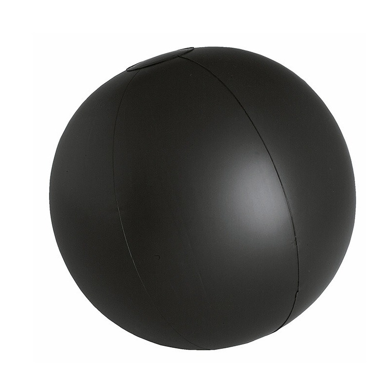 Opblaasbare zwembad strandbal plastic zwart 28 cm -