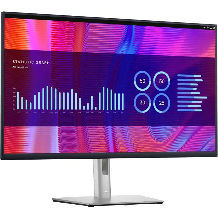 Dell P3223DE ledmonitor QHD, 60Hz, USB-C, HDMI, DisplayPort