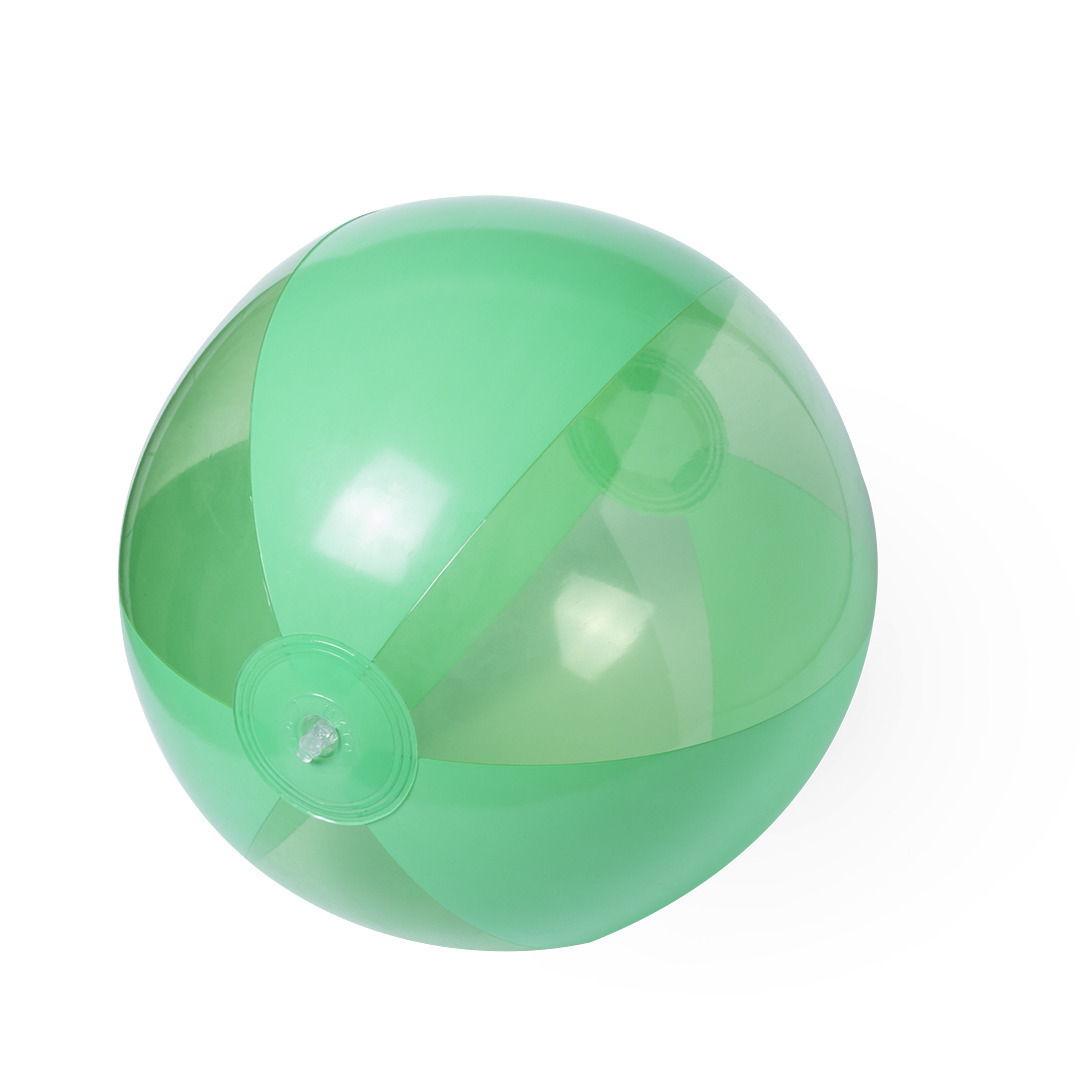 Strandbal - groen - opblaasbare bal - 28 cm - strandspeelgoed -