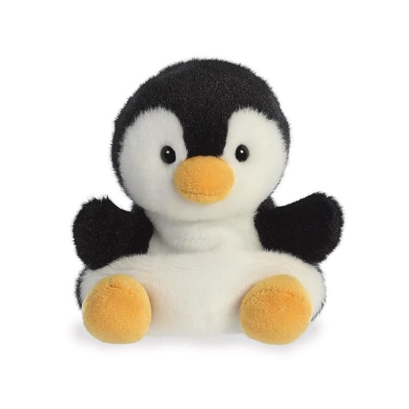 Pluche dieren knuffel - pinguin - dierentuin cadeau knuffel - 13 cm -