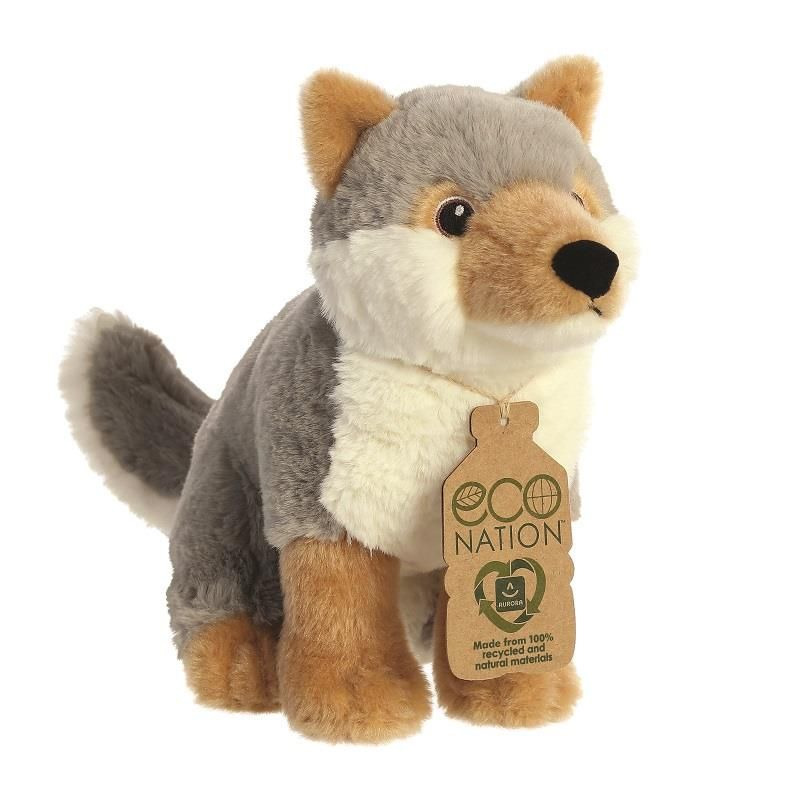Pluche dieren knuffels wolf van 23 cm -