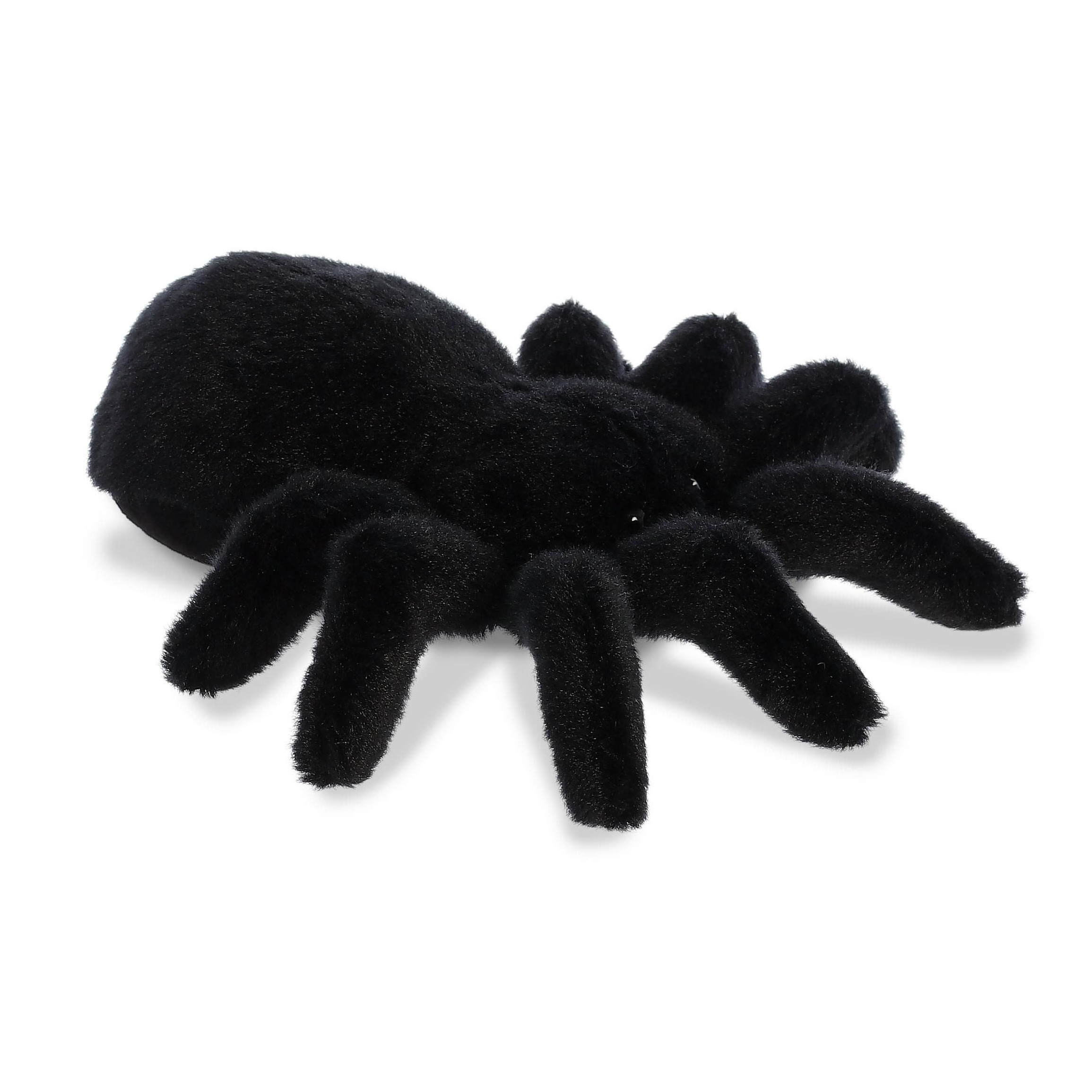 Knuffeldier Tarantula - pluche vogelspin - 20 cm - zwart - spinnen knuffels -