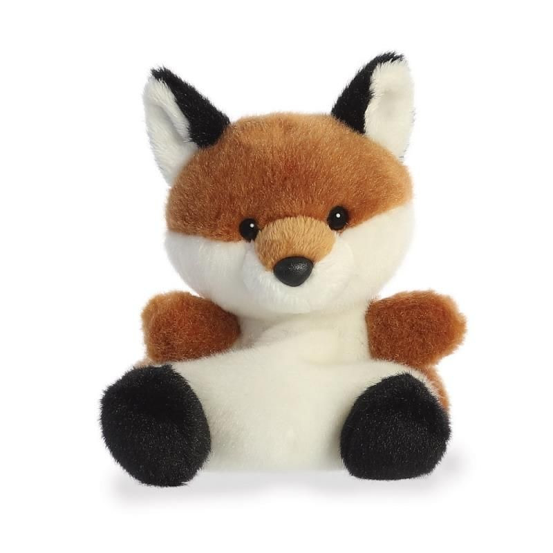 Pluche dieren knuffel - rode vos - 13 cm - bosdier - Knuffeldier vos speelgoed -