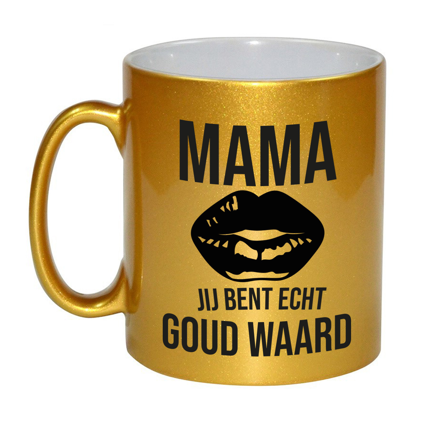 Mama je bent echt goud mok / beker goud 330 ml - Moederdag cadeau -