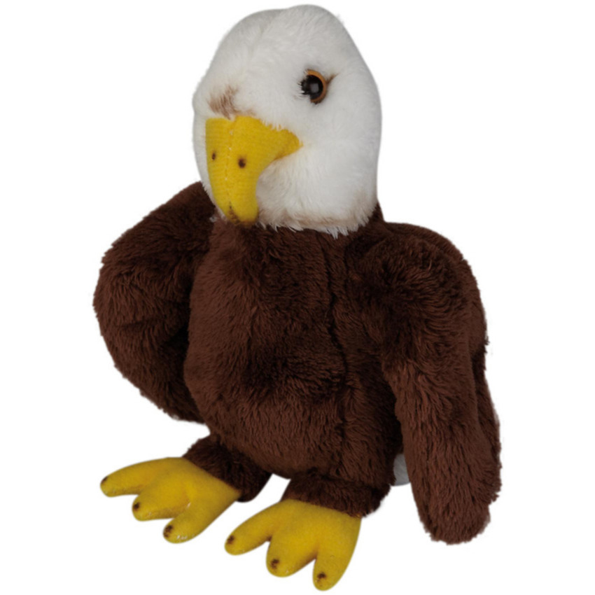 Pluche knuffel dieren Amerikaanse Zeearend roofvogel van 15 cm -