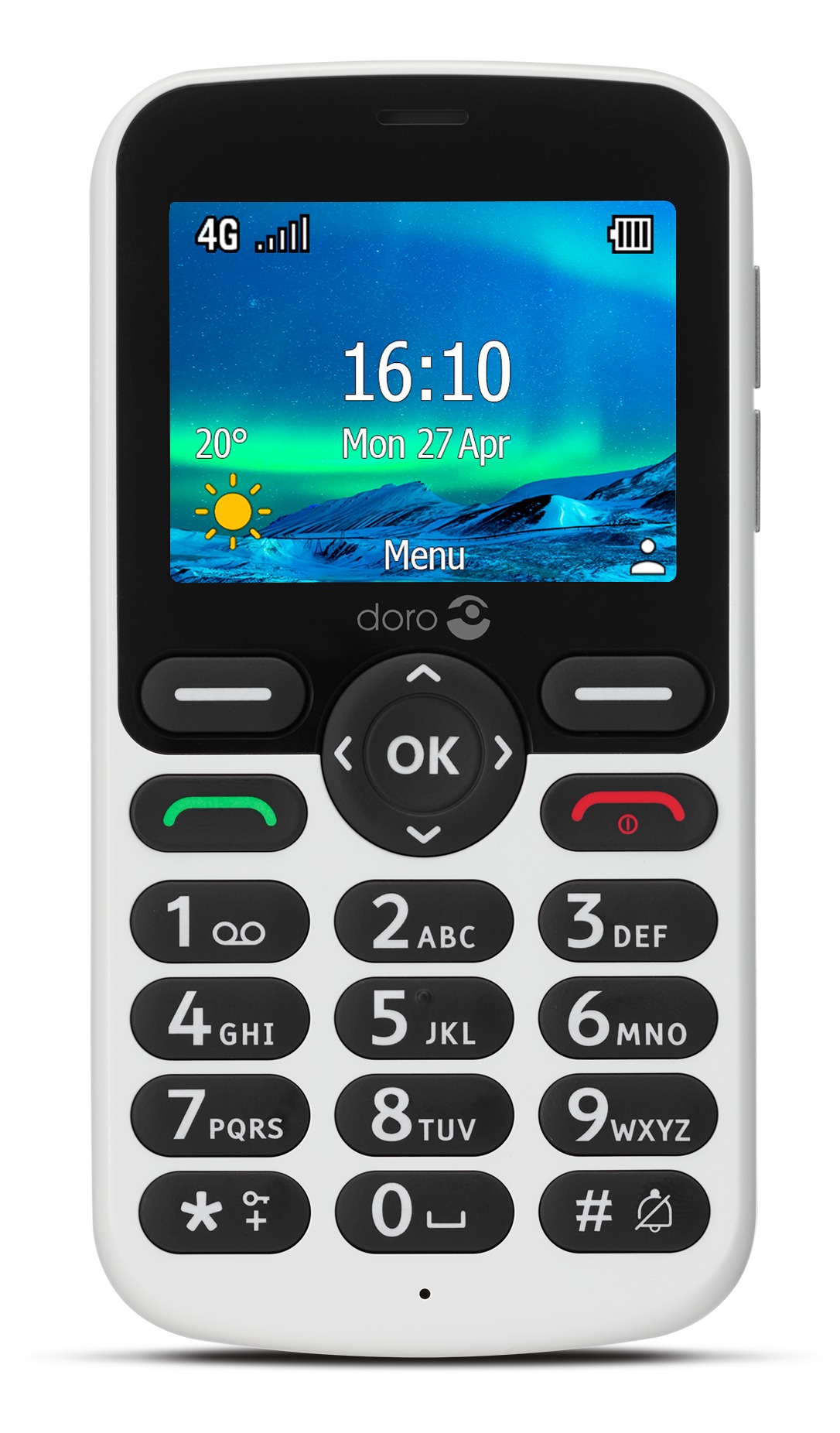 Doro 5860 4G Mobiele telefoon Wit