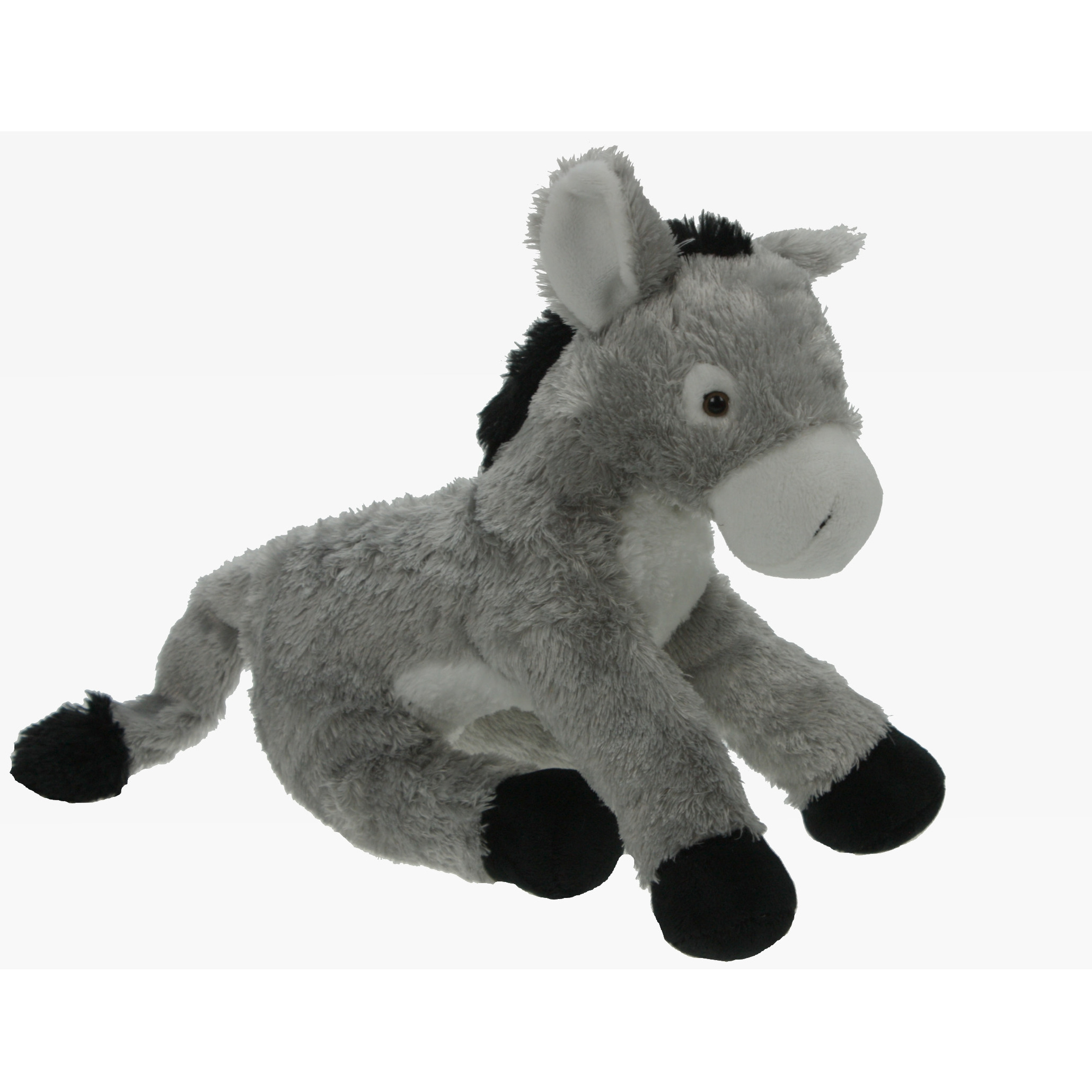 Cornelissen Pluche Ezel knuffel - grijs - 34 cm - boerderij knuffels -