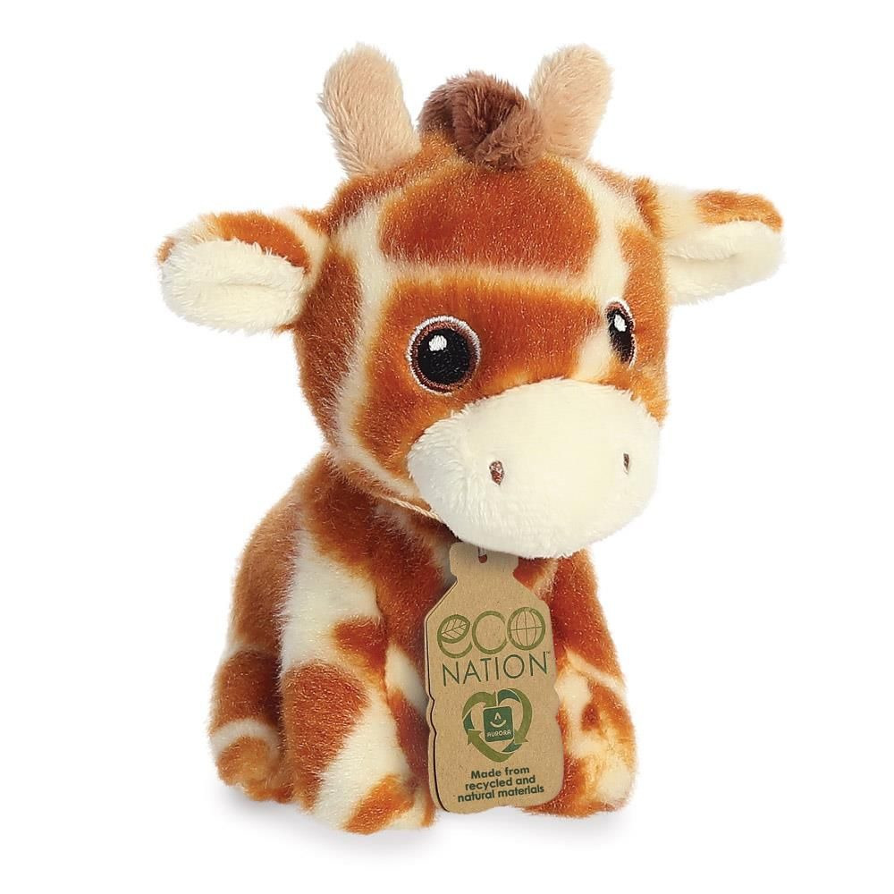 Pluche dieren knuffels giraffe van 13 cm -
