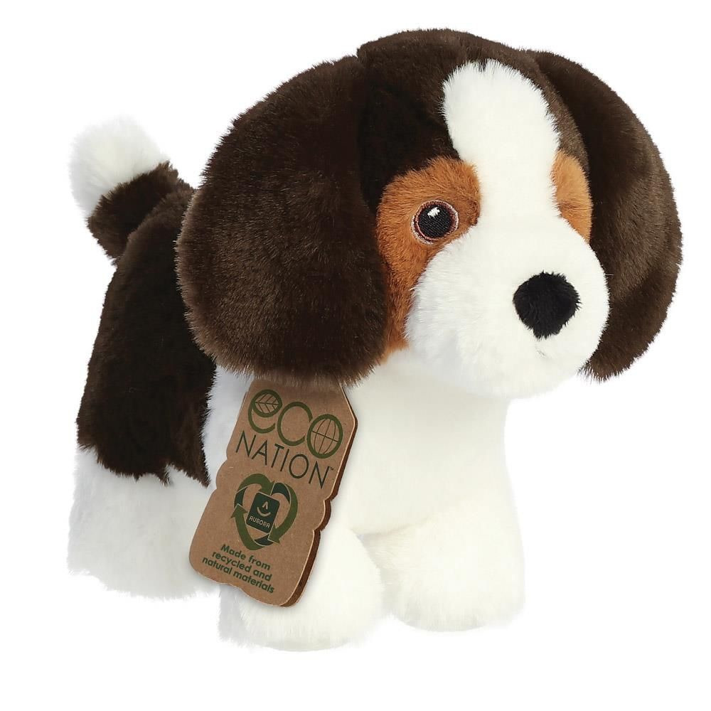 Aurora pluche dieren knuffels beagle hond - 21 cm - Knuffeldieren honden speelgoed -