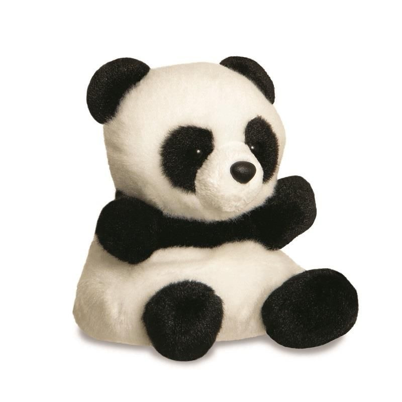 Pluche dieren knuffel - Panda - zwart/wit - 13 cm - cadeau knuffel -