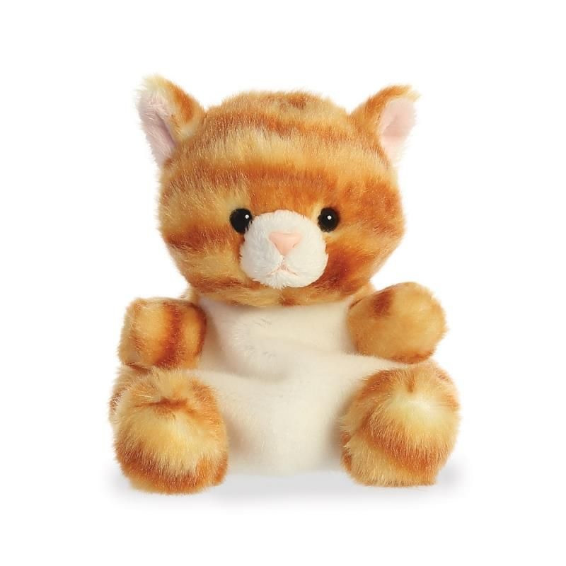 Pluche dieren knuffels lapjes kat/poes van 13 cm - Knuffeldieren katten speelgoed -