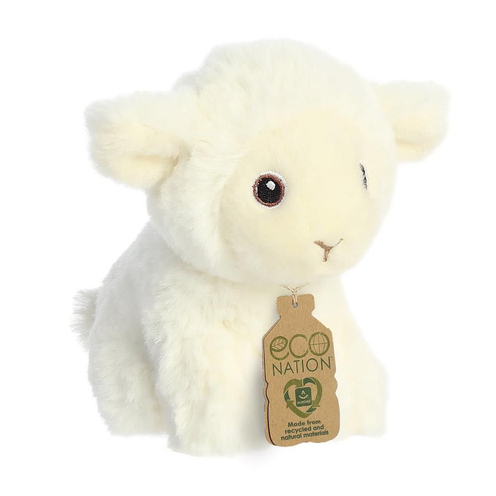 Pluche dieren knuffels schaap/lammetje van 13 cm -