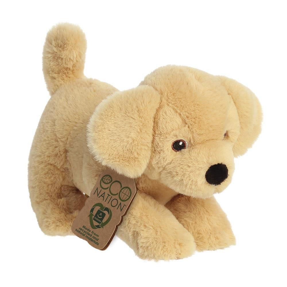 Pluche dieren knuffels labrador hond van 21 cm -