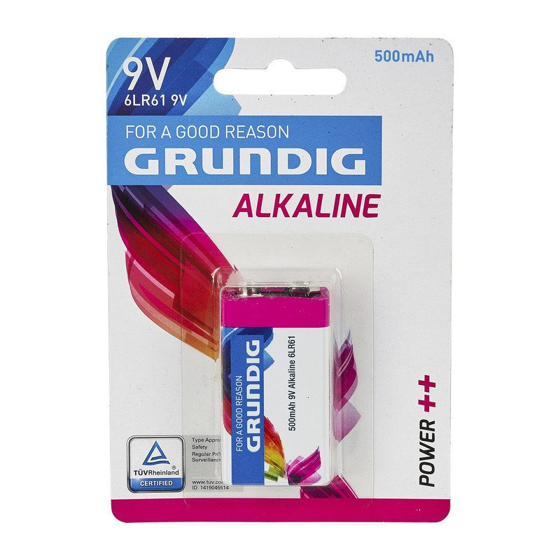 3x stuks Grundig V9 Plus batterij alkaline LR61 9 V -