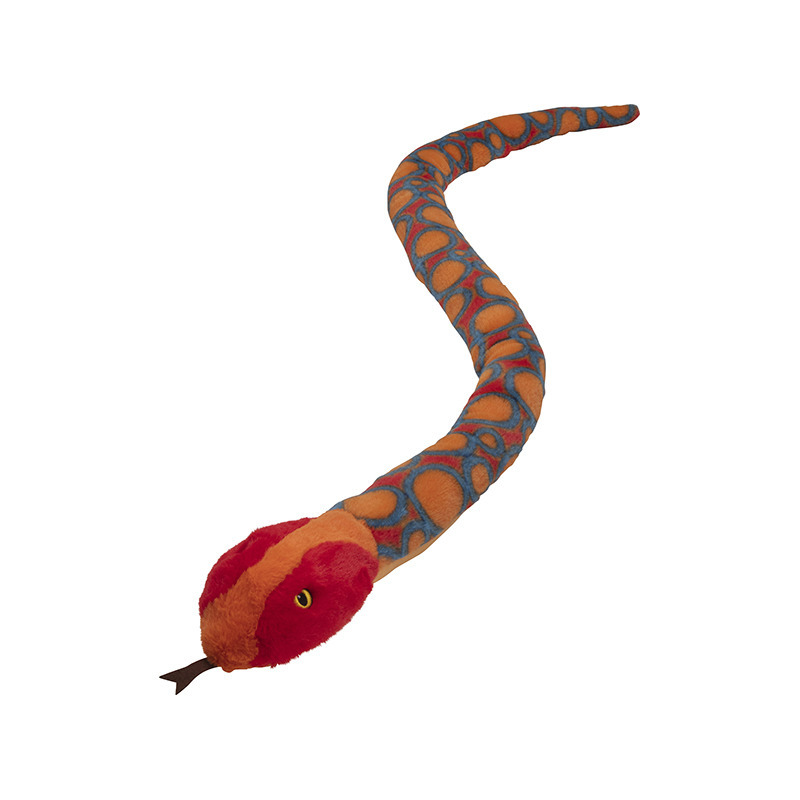 Pluche dieren knuffels regenboog Boa slang van 150 cm -