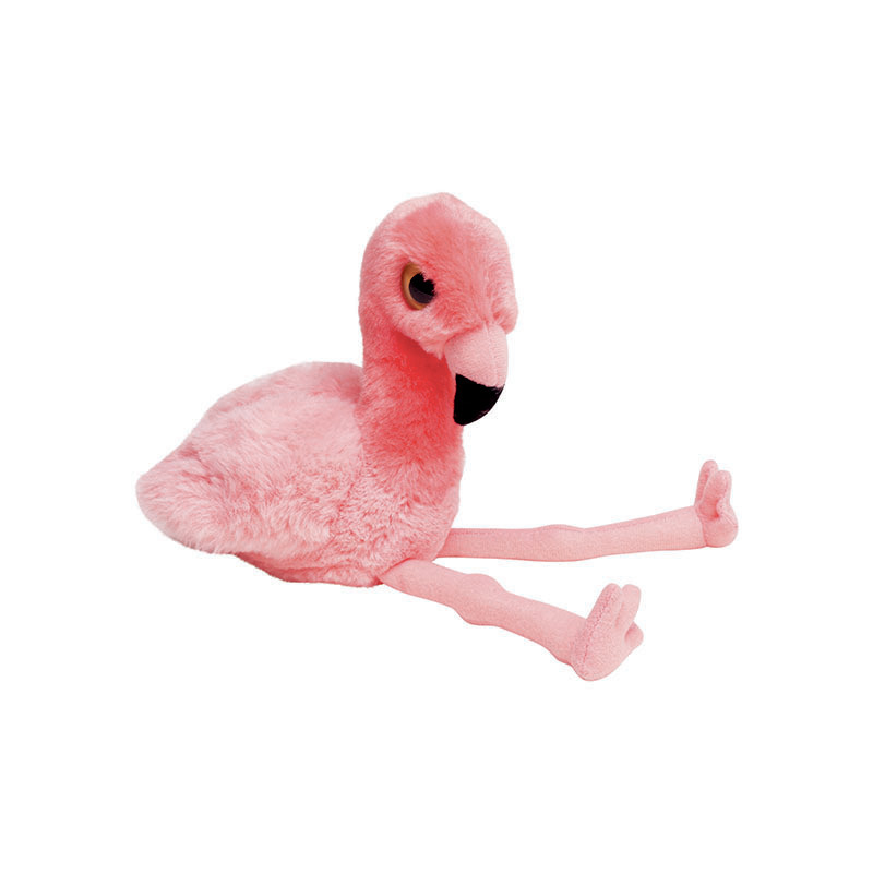 Pluche Roze Flamingo knuffeldier van 23 cm - Speelgoed dieren knuffels -