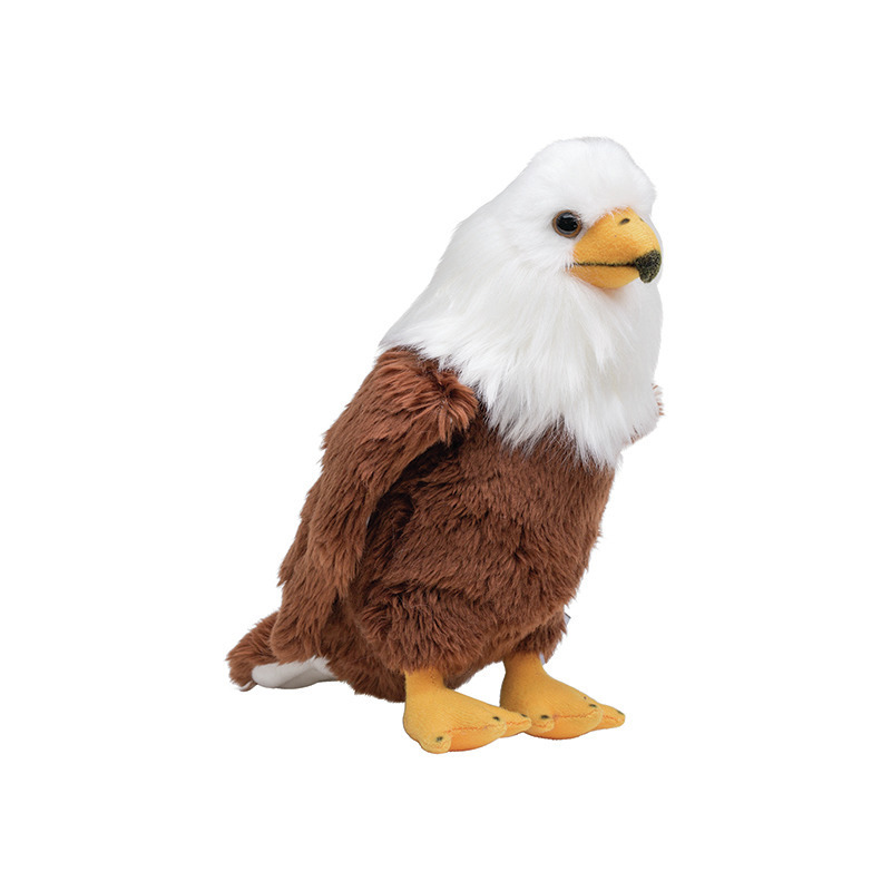 Nature Planet Amerikaanse zeearend - bruin - 20 cm - pluche dieren knuffels - Roofvogels -