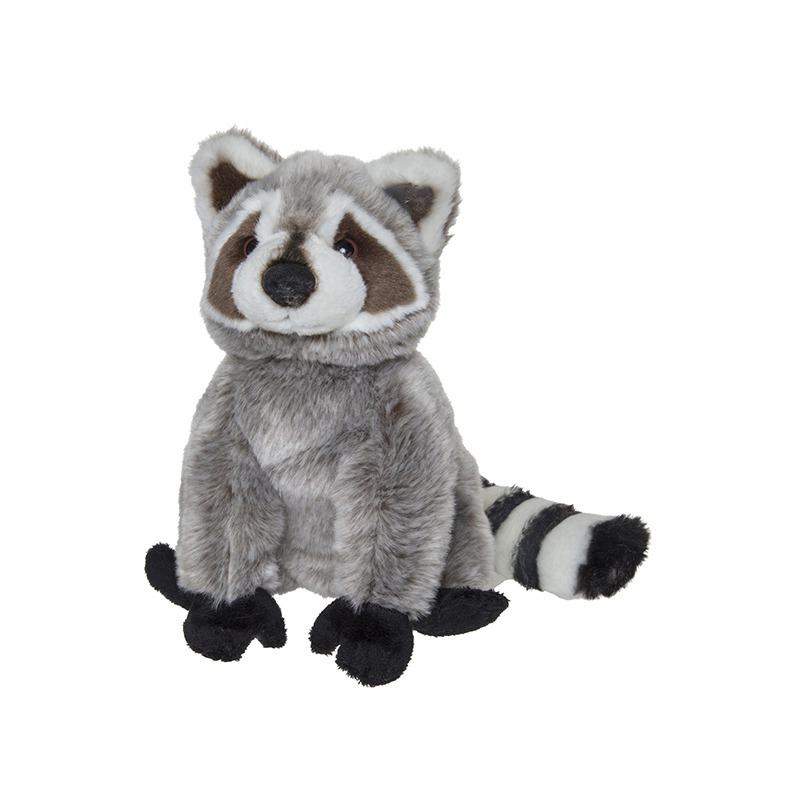 Nature Planet pluche wasbeer knuffel - 22 cm - wasberen knuffels -