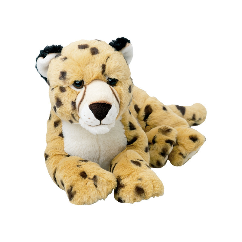 Nature Planet knuffel Cheetah/jachtluipaard - knuffeldier - 48 cm - bosdieren knuffel -