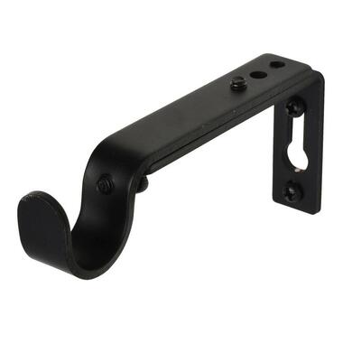 Wandsteun Roede verstelbaar 9-14cm - zwart - set van 2 (1209021) - Leen Bakker