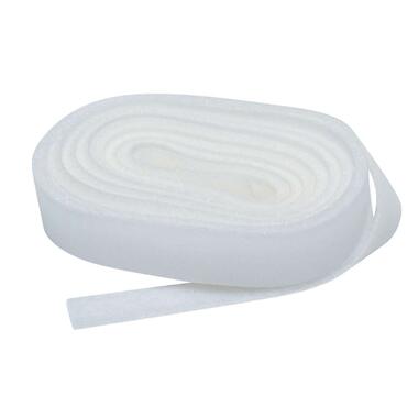 Klittenband velours 20 mm 280 cm - wit - Leen Bakker