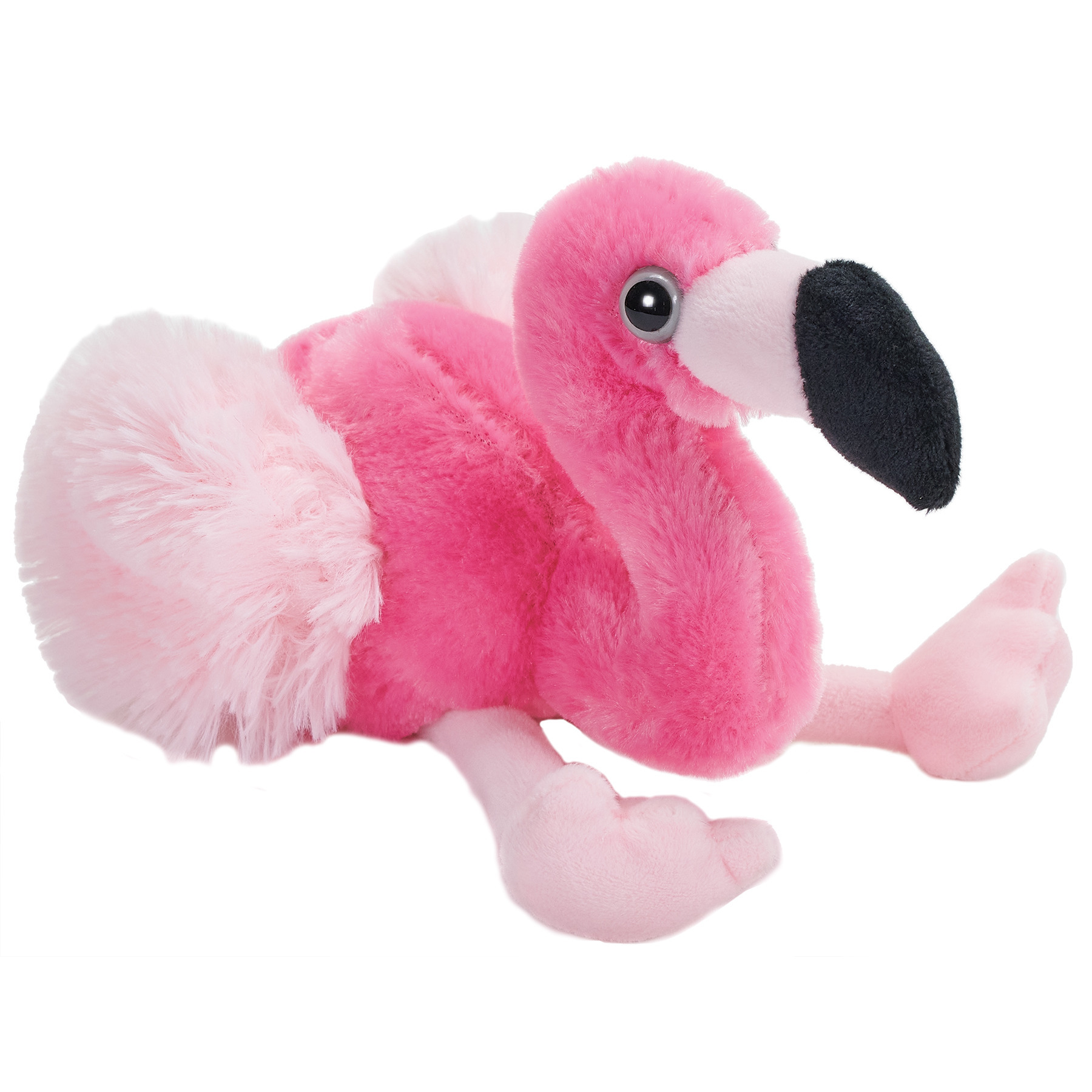 Pluche dieren knuffels Flamingo van 18 cm -