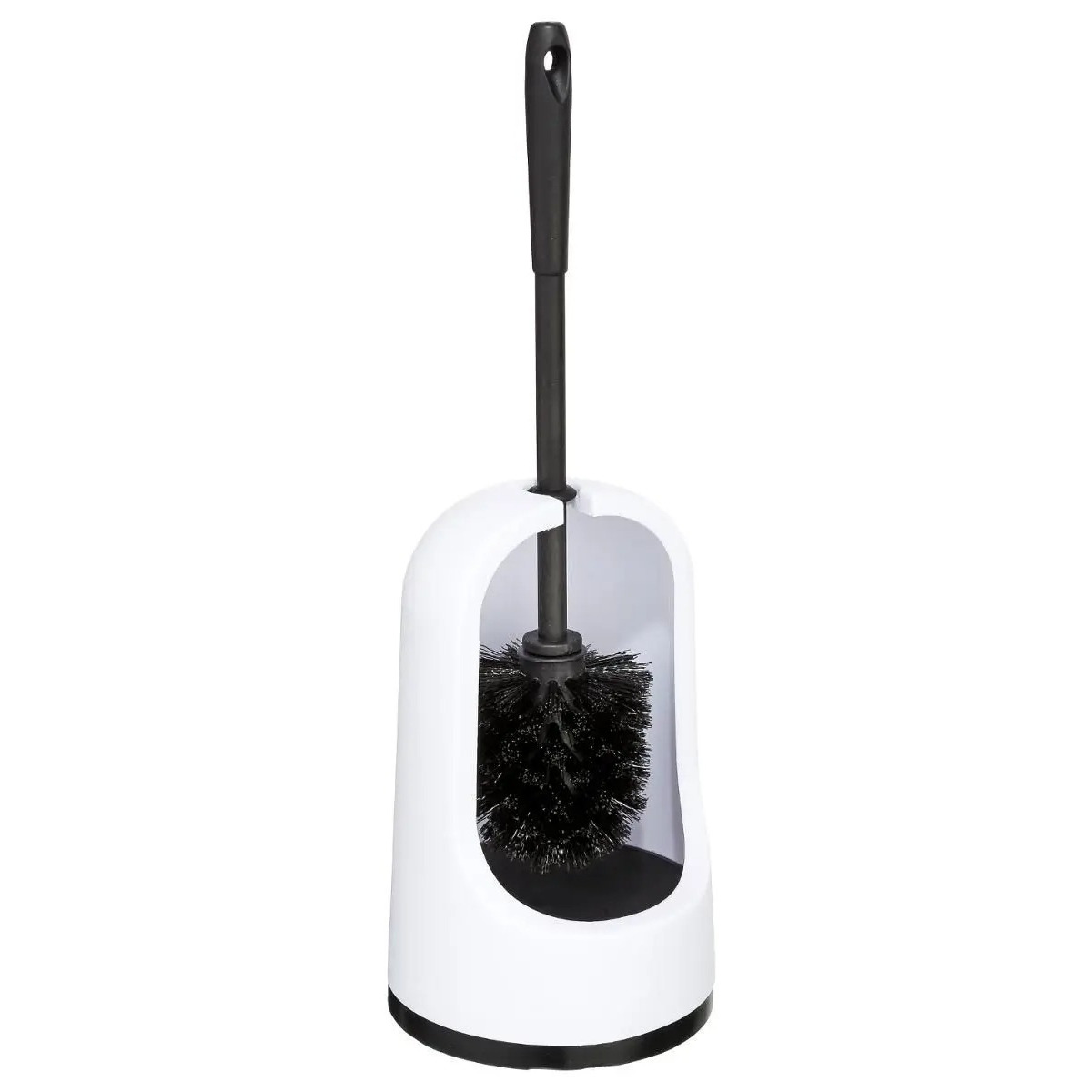 WC-/toiletborstel met houder wit kunststof 40 cm -