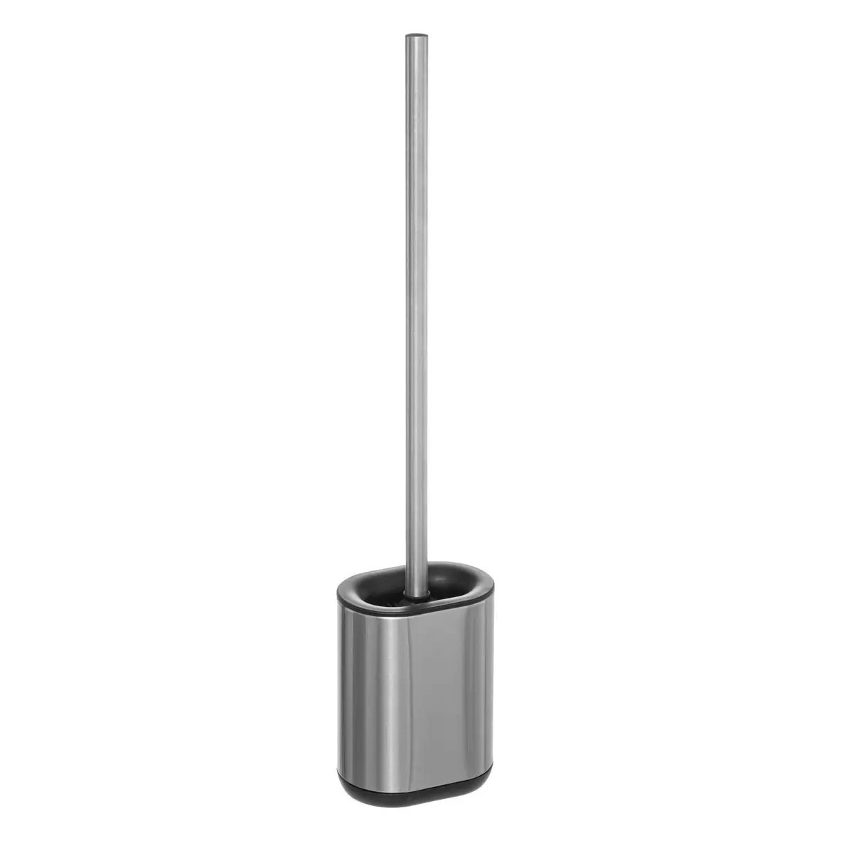 WC-/toiletborstel met houder plat RVS polypropyleen 53 cm -