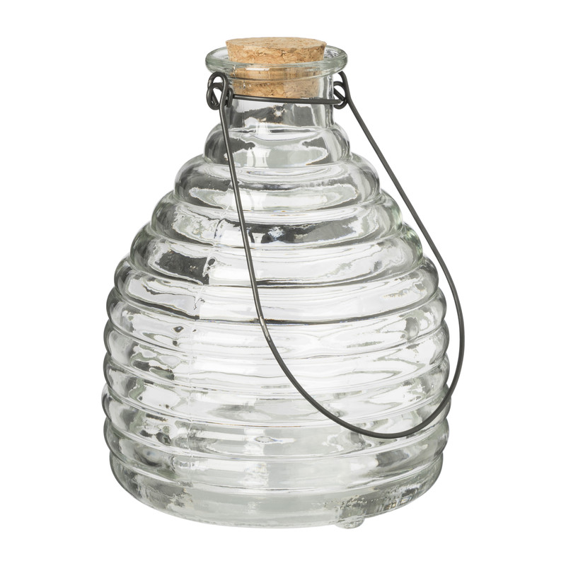Wespenvanger glas - transparant - ø13x16.5 cm