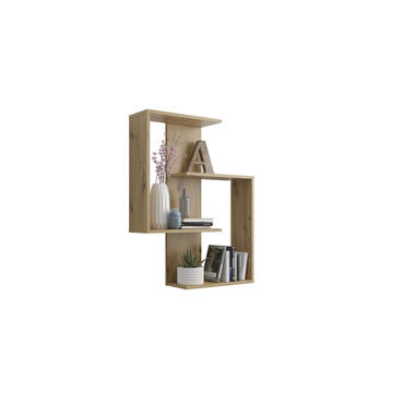 Wandrek Hanau - eikenkleur - 85x65x20 cm - Leen Bakker