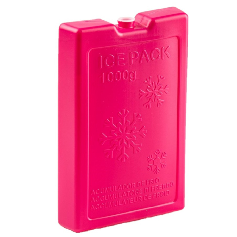 1000 grams koelelementen 22 x 14.5 cm roze -