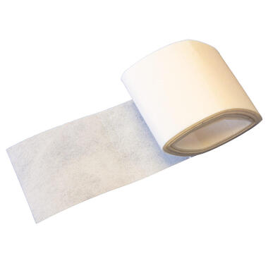Vliesband 77mm 560cm wit - 4000457 - Leen Bakker